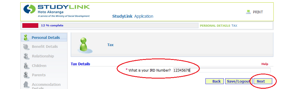 StudyLink Application pg12.png