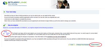StudyLink Application start.png