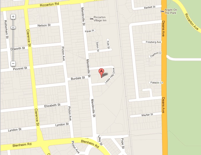 Christchurch Map